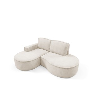 Narożnik MOLLY Lewostronny bez funkcji spania, wolnostojący tkanina CURIO 09 Beżowy