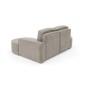 Narożnik MOLLY Lewostronny bez funkcji spania, wolnostojący tkanina CURIO 11 Popielaty