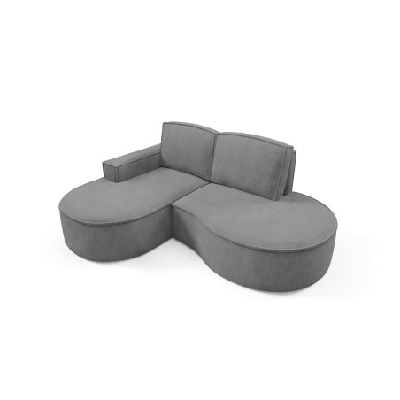 Narożnik MOLLY Lewostronny bez funkcji spania, wolnostojący tkanina CURIO 97 Szary