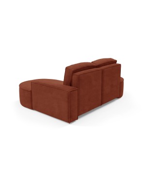 Narożnik MOLLY Prawostronny bez funkcji spania, wolnostojący tkanina CURIO 55 Miedziany