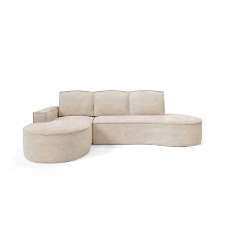 Narożnik MOLLY Lewostronny z funkcją spania, wolnostojący tkanina ABRIAMO 03 Beżowy
