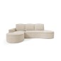 Narożnik MOLLY Lewostronny z funkcją spania, wolnostojący tkanina ABRIAMO 03 Beżowy