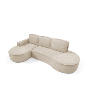 Narożnik MOLLY Lewostronny z funkcją spania, wolnostojący tkanina ABRIAMO 03 Beżowy