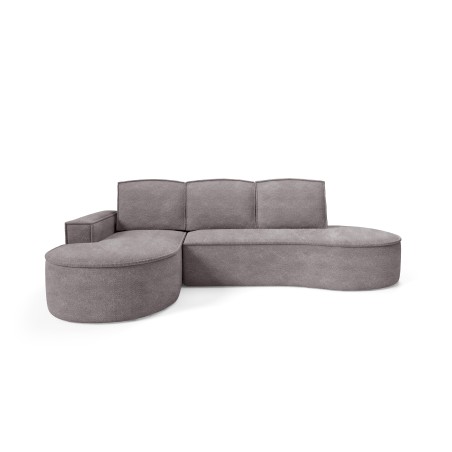 Narożnik MOLLY Lewostronny z funkcją spania, wolnostojący tkanina ABRIAMO 07 Szary