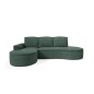 Narożnik MOLLY Lewostronny z funkcją spania, wolnostojący tkanina ABRIAMO 09 Zielony