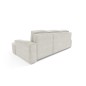 Narożnik MOLLY Prawostronny z funkcją spania, wolnostojący tkanina ABRIAMO 04 Biały