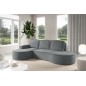 Narożnik MOLLY Lewostronny z funkcją spania, wolnostojący tkanina CURIO 97 Szary