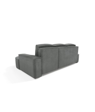 Narożnik MOLLY Lewostronny z funkcją spania, wolnostojący tkanina CURIO 97 Szary