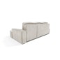 Narożnik MOLLY Prawostronny z funkcją spania, wolnostojący tkanina CURIO 02 Biały