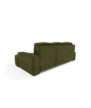 Narożnik MOLLY Prawostronny z funkcją spania, wolnostojący tkanina CURIO 39 Zielony