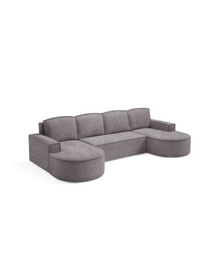 Narożnik MOLLY XL wolnostojący układ U z funkcją spania w tkaninie Abriamo 07 DomoHome