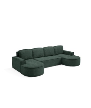 Narożnik MOLLY XL wolnostojący układ U z funkcją spania w tkaninie Abriamo 09 DomoHome