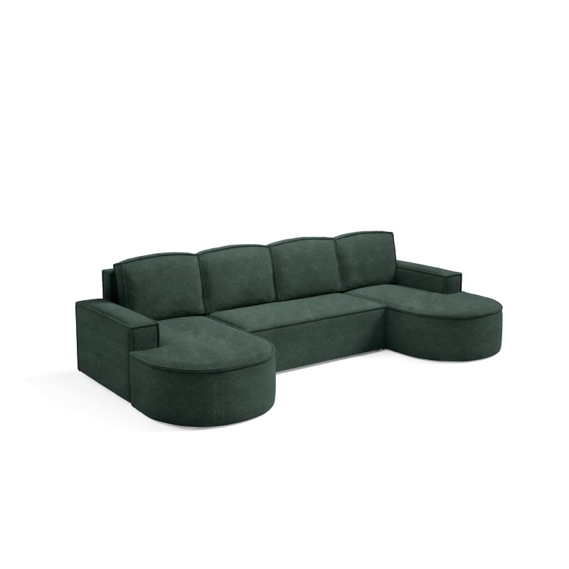 Narożnik MOLLY XL wolnostojący układ U z funkcją spania w tkaninie Abriamo 09 DomoHome