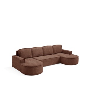 Narożnik MOLLY XL wolnostojący układ U z funkcją spania w tkaninie Abriamo 12 DomoHome