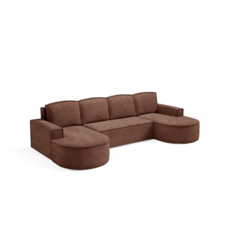 Narożnik MOLLY XL wolnostojący układ U z funkcją spania w tkaninie Abriamo 12 DomoHome