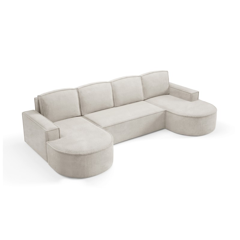 Narożnik MOLLY XL wolnostojący układ U z funkcją spania w tkaninie Curio 02 DomoHome