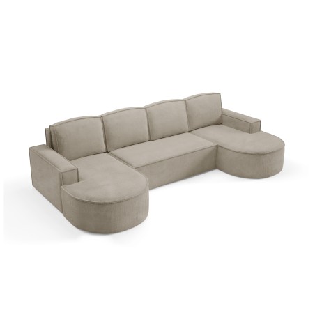 Narożnik MOLLY XL wolnostojący układ U z funkcją spania w tkaninie Curio 11 DomoHome