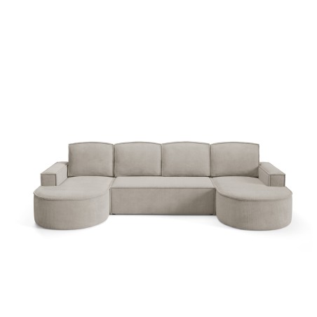 Narożnik MOLLY XL wolnostojący układ U z funkcją spania w tkaninie Curio 11 DomoHome