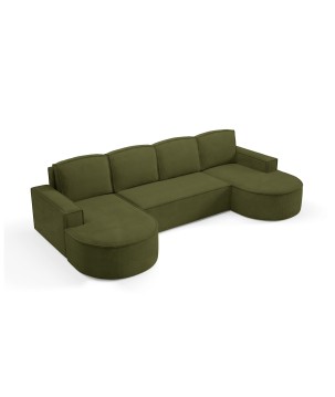 Narożnik MOLLY XL wolnostojący układ U z funkcją spania w tkaninie Curio 39 DomoHome