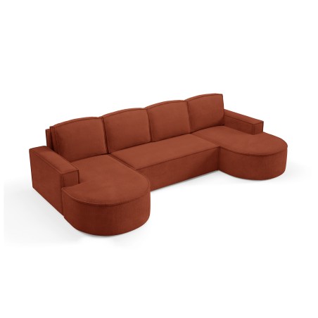 Narożnik MOLLY XL wolnostojący układ U z funkcją spania w tkaninie Curio 55 DomoHome