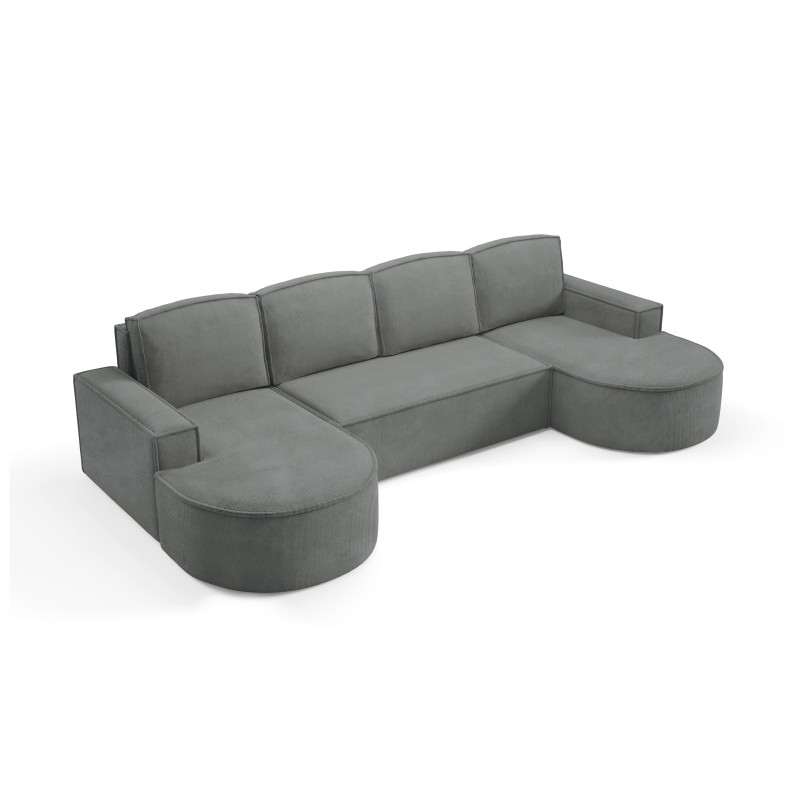 Narożnik MOLLY XL wolnostojący układ U z funkcją spania w tkaninie Curio 97 DomoHome