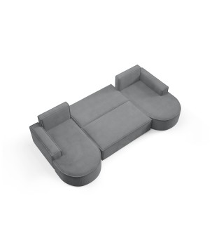 Narożnik MOLLY XL wolnostojący układ U z funkcją spania w tkaninie Curio 97 DomoHome