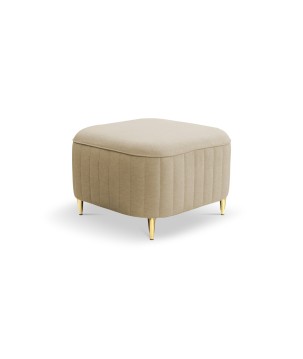 Pufa LAREN w kolorze beżowym w tkaninie CASTEL 15