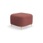 Pufa LAREN w kolorze burgundowym w tkaninie CASTEL 59