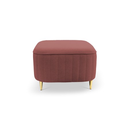 Pufa LAREN w kolorze burgundowym w tkaninie CASTEL 59