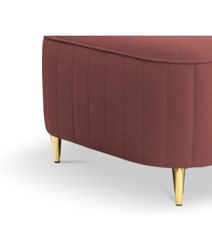 Pufa LAREN w kolorze burgundowym w tkaninie CASTEL 59