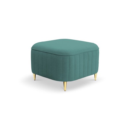 Pufa LAREN w kolorze turkusowym w tkaninie CASTEL 70