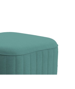 Pufa LAREN w kolorze turkusowym w tkaninie CASTEL 70