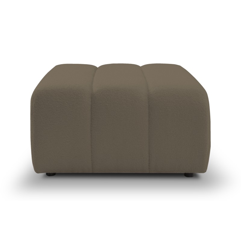 Pufa BALOO w kolorze jasnego brązu w tkaninie LAMBI 03