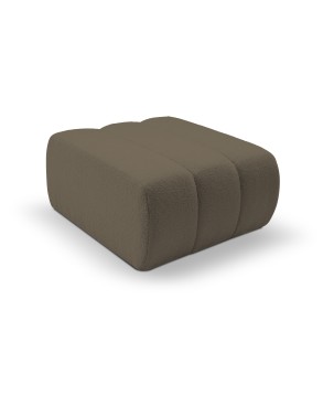 Pufa BALOO w kolorze jasnego brązu w tkaninie LAMBI 03