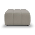 Pufa BALOO w kolorze jasnej szarości w tkaninie LAMBI 11