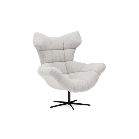 Fotel SENSI Relax obrotowy 360° z funkcją bujania w tkaninie Aphrodite 01