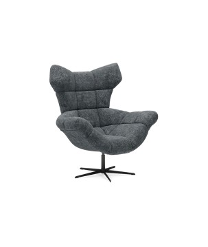 Fotel SENSI Relax obrotowy 360° z funkcją bujania w tkaninie Breath 93