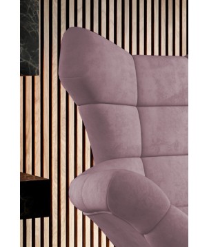 Fotel SENSI Relax obrotowy 360° z funkcją bujania w tkaninie Monolith 62