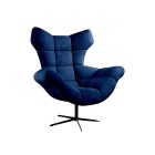 Fotel SENSI Relax obrotowy 360° z funkcją bujania w tkaninie Monolith 77