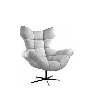 Fotel SENSI Relax obrotowy 360° z funkcją bujania w tkaninie Monolith 84
