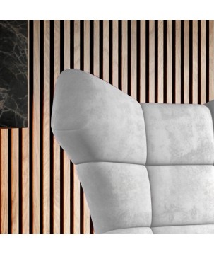 Fotel SENSI Relax obrotowy 360° z funkcją bujania w tkaninie Monolith 84