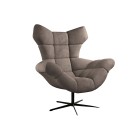 Fotel SENSI Relax obrotowy 360° z funkcją bujania w tkaninie Solar 16