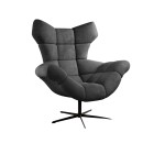 Fotel SENSI Relax obrotowy 360° z funkcją bujania w tkaninie Solar 96