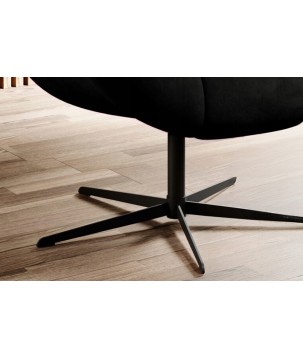 Fotel SENSI Relax obrotowy 360° z funkcją bujania w tkaninie Solar 99