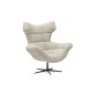 Fotel SENSI Relax obrotowy 360° z funkcją bujania w tkaninie Loris 01