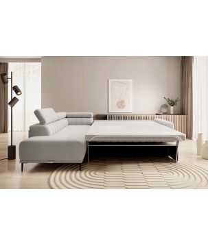 Narożnik GANDI 120 Lewostronny system włoski Salvador 13 Popielaty WERSAL