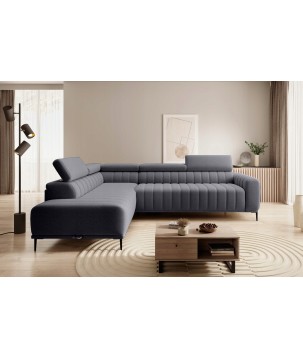 Narożnik GANDI 120 Lewostronny system włoski Salvador 15 Ciemny szary WERSAL