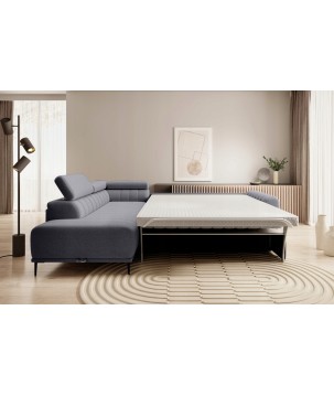 Narożnik GANDI 120 Lewostronny system włoski Salvador 15 Ciemny szary WERSAL