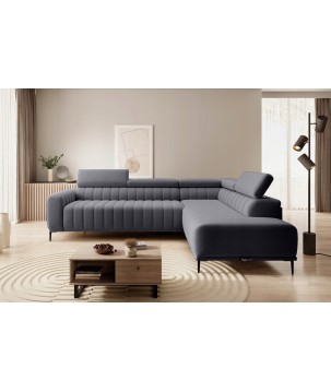 Narożnik GANDI 120 Prawostronny system włoski Salvador 15 Ciemny szary WERSAL