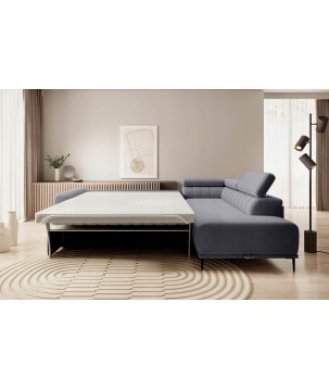 Narożnik GANDI 120 Prawostronny system włoski Salvador 15 Ciemny szary WERSAL